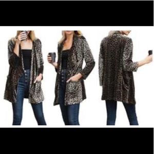 ❤️New Reflection Women's Leopard Draped Cardigan